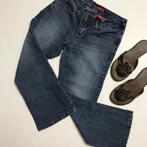 Stretch Capri Cropped Blue Jeans Women's Size 1